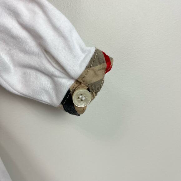 Burberry Baby White Footie & Bib Set 6 Months - Picture 6 of 14